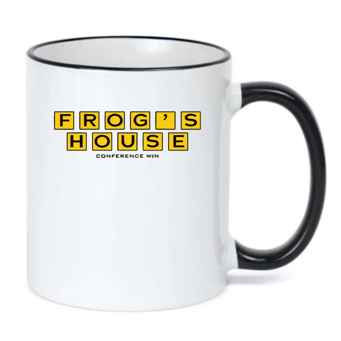 Emanuel Miller Wearing FrogS House Conference Win Black Color Changing Mug