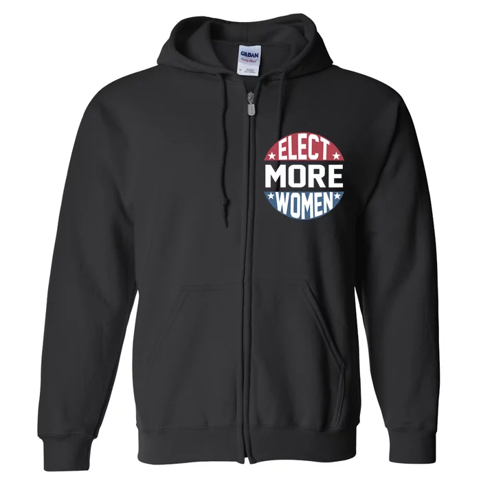 Elect More Women To Office Red Blue Feminist Election Full Zip Hoodie