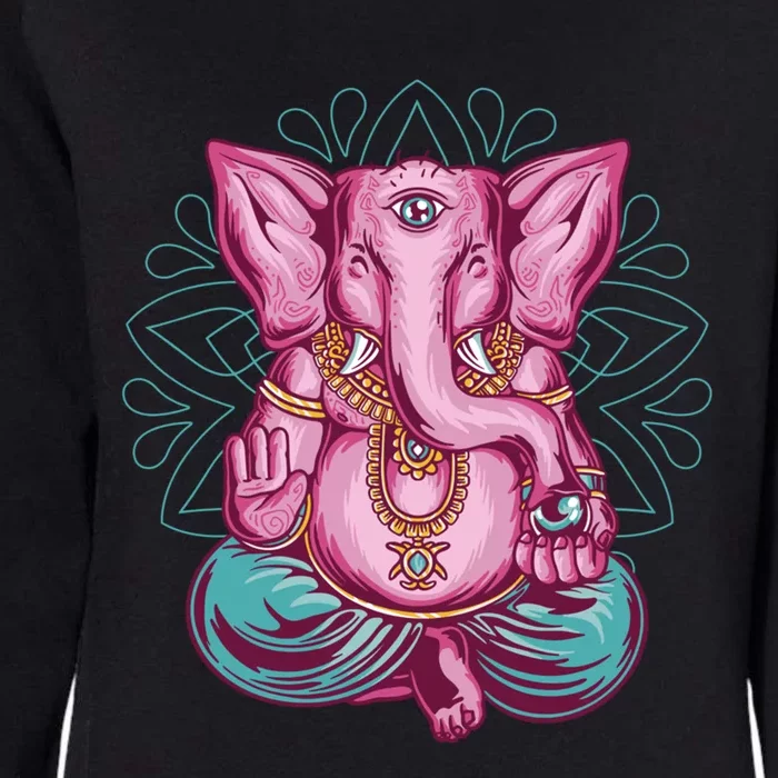 Elephant Meditating Yoga Meditation Dala Gift Womens California Wash Sweatshirt