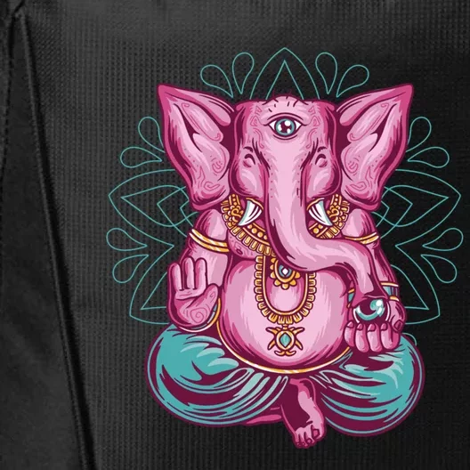 Elephant Meditating Yoga Meditation Dala Meaningful Gift City Backpack