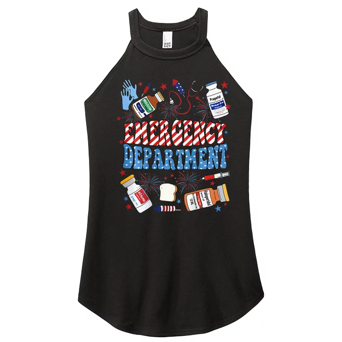 Er Nurse 4th July Emergency Department Er Nurse Graduation Women’s Perfect Tri Rocker Tank