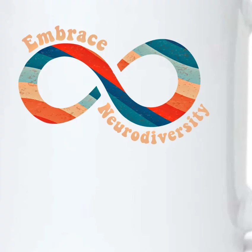 Embrace Neurodiversity Autism Awareness Spectrum Disorder Gift Black Color Changing Mug