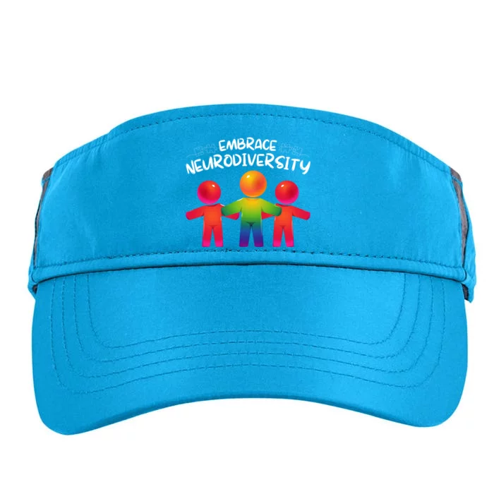 Embrace Neurodiversity Autism Neurodivergent Awareness Adult Drive Performance Visor