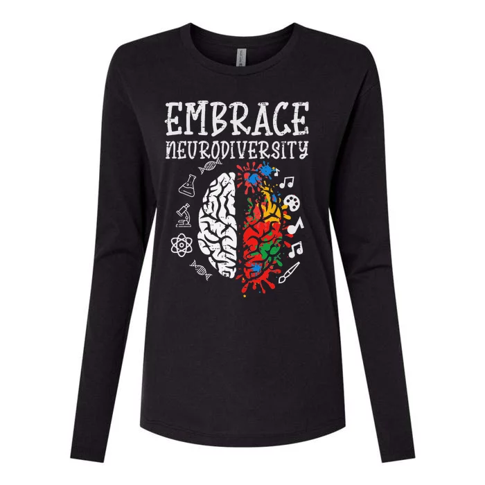 Embrace Neurodiversity Autism Awareness Asd Womens Cotton Relaxed Long Sleeve T-Shirt