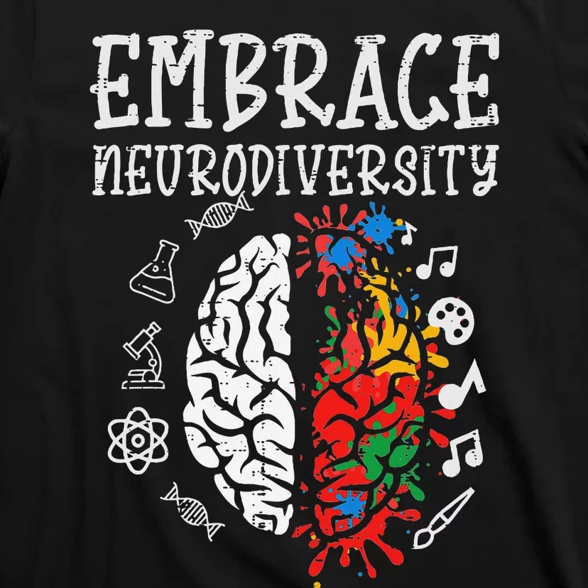 Embrace Neurodiversity Autism Awareness Asd T-Shirt