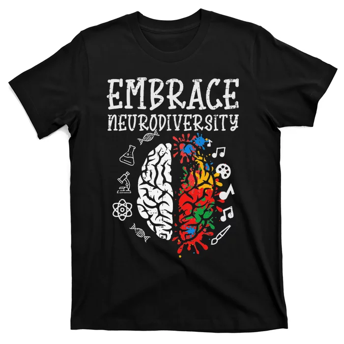 Embrace Neurodiversity Autism Awareness Asd T-Shirt