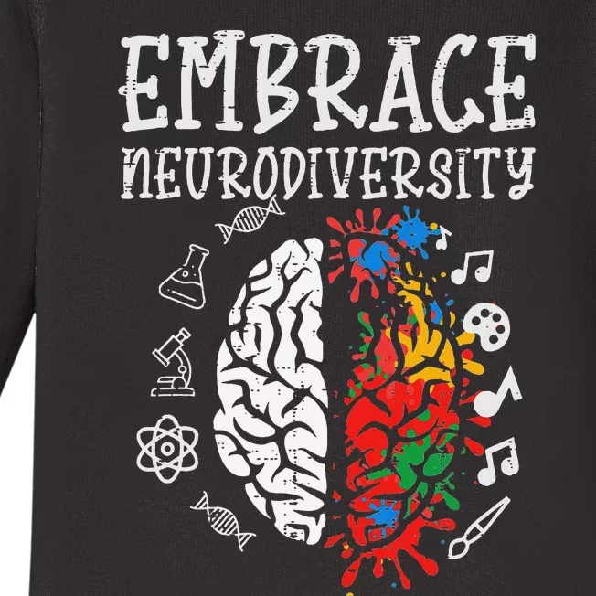 Embrace Neurodiversity Autism Awareness Asd Baby Long Sleeve Bodysuit