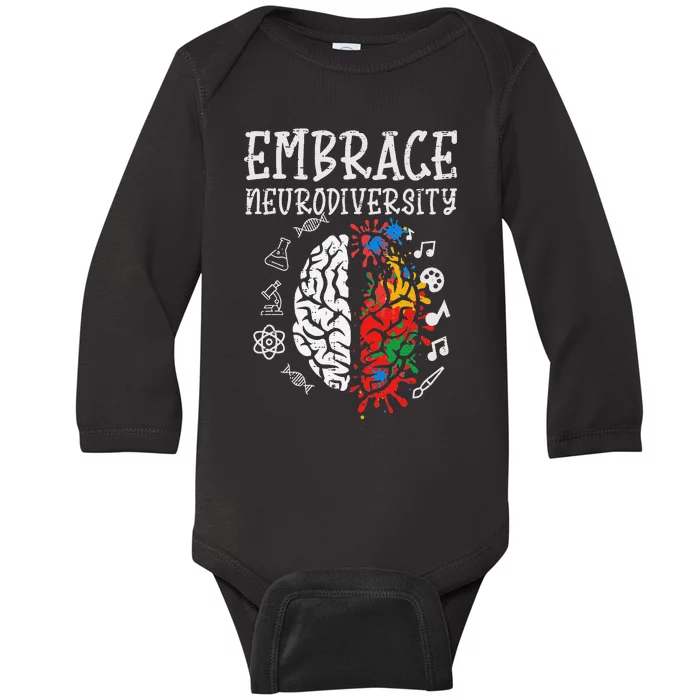 Embrace Neurodiversity Autism Awareness Asd Baby Long Sleeve Bodysuit