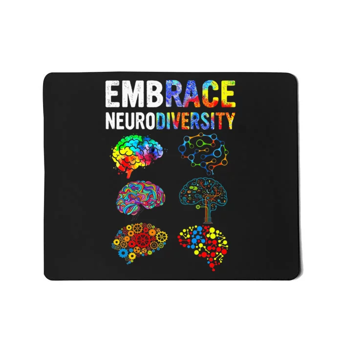 Embrace Neurodiversity Autism Awareness ASD Mousepad