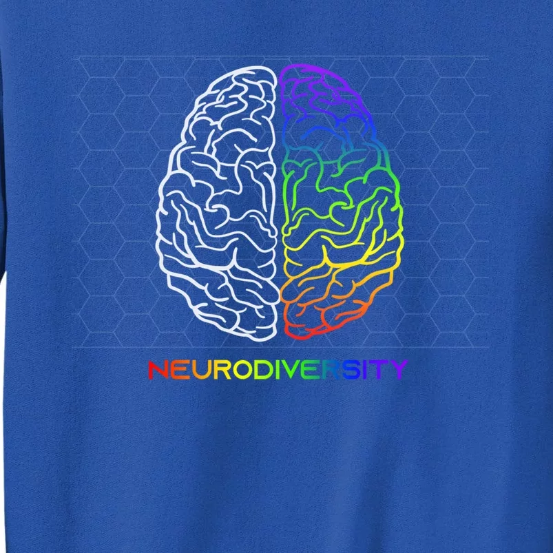 Embrace Neurodiversity Autism Adhd Asd Rainbow Brain Meaningful Gift Sweatshirt