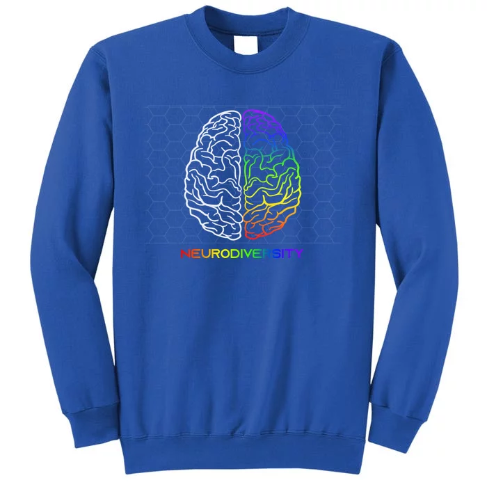 Embrace Neurodiversity Autism Adhd Asd Rainbow Brain Meaningful Gift Sweatshirt