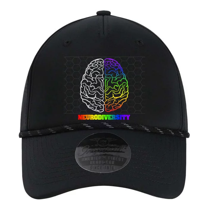 Embrace Neurodiversity Autism Adhd Asd Rainbow Brain Funny Gift Performance The Dyno Cap