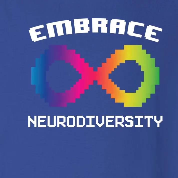 Embrace Neurodiversity Autism Adhd Asd Rainbow Brain Gift Toddler Long Sleeve Shirt