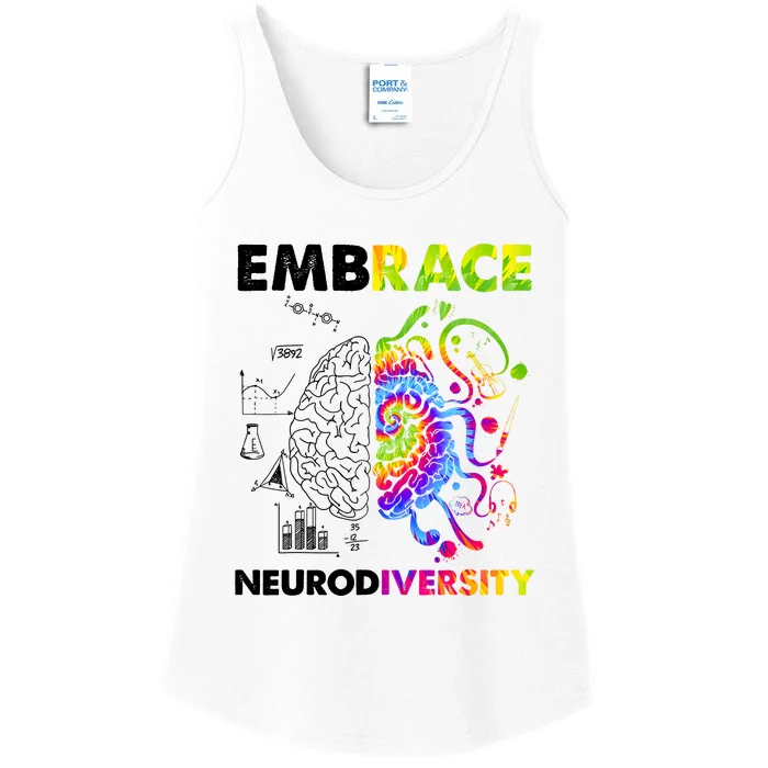 Embrace Neurodiversity Autism Awareness Ladies Essential Tank