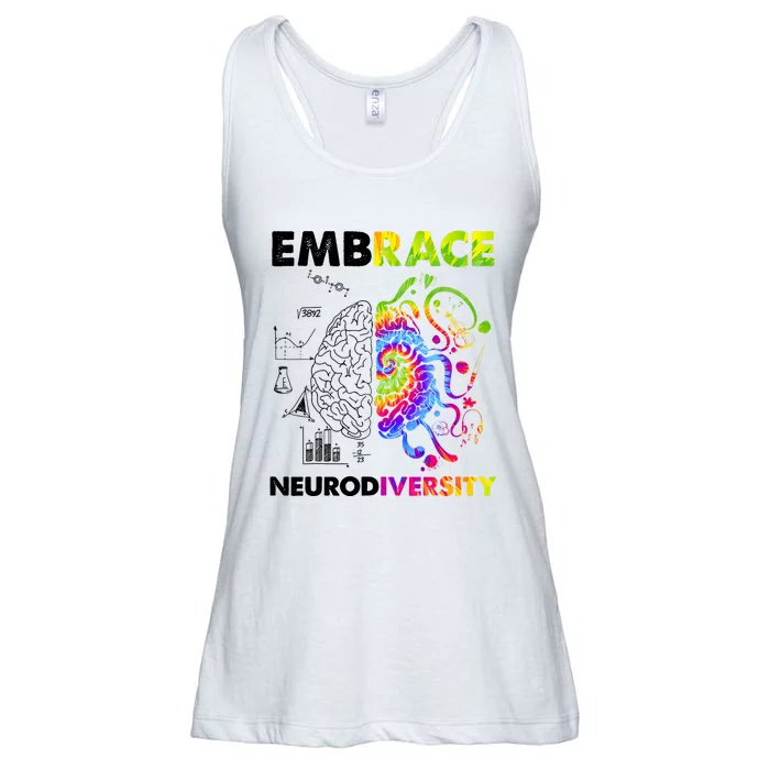 Embrace Neurodiversity Autism Awareness Ladies Essential Flowy Tank