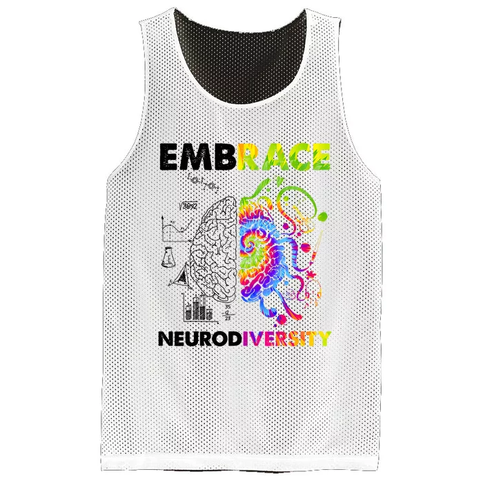 Embrace Neurodiversity Autism Awareness Mesh Reversible Basketball Jersey Tank