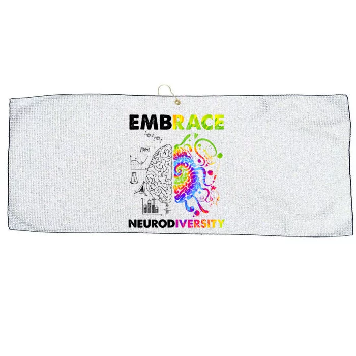 Embrace Neurodiversity Autism Awareness Large Microfiber Waffle Golf Towel