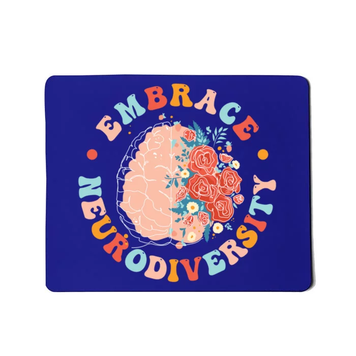 Embrace Neurodiversity Autism Awareness Neurodivergent Gift Mousepad