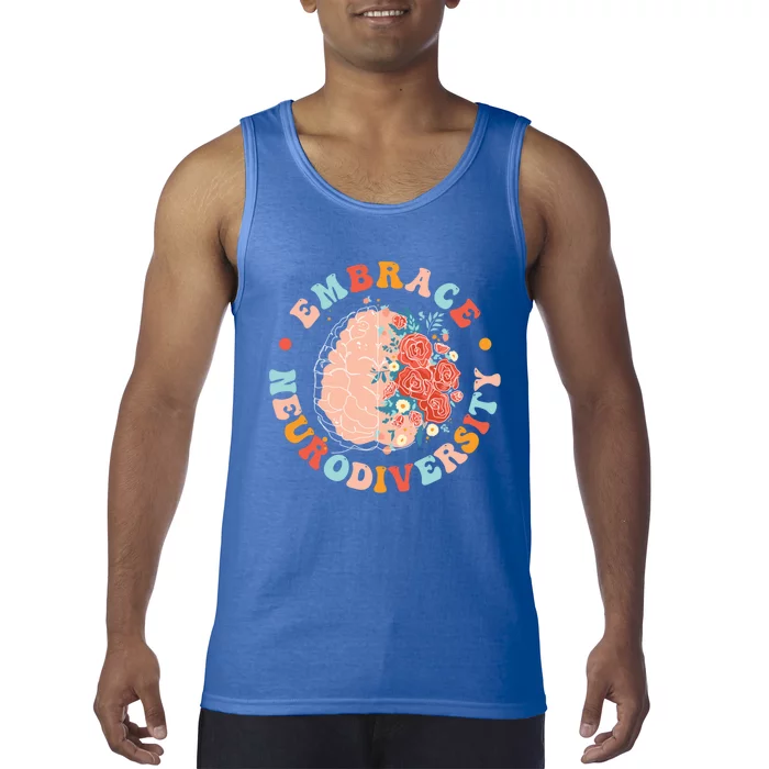 Embrace Neurodiversity Autism Awareness Neurodivergent Gift Tank Top