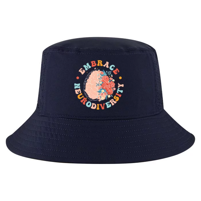 Embrace Neurodiversity Autism Awareness Neurodivergent Gift Cool Comfort Performance Bucket Hat