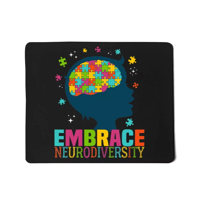 Embrace Neurodiversity Autism Awareness Mousepad