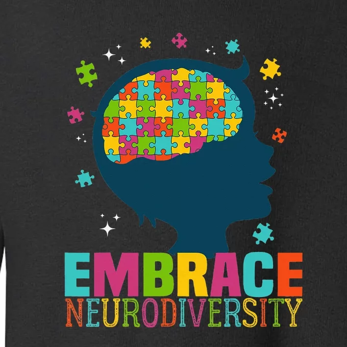 Embrace Neurodiversity Autism Awareness Toddler Sweatshirt