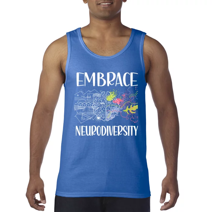 Embrace Neurodiversity Autism Neurodivergent Adhd Gift Tank Top