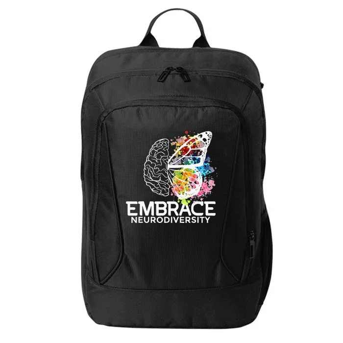 Embrace Neurodiversity Adhd Awareness City Backpack