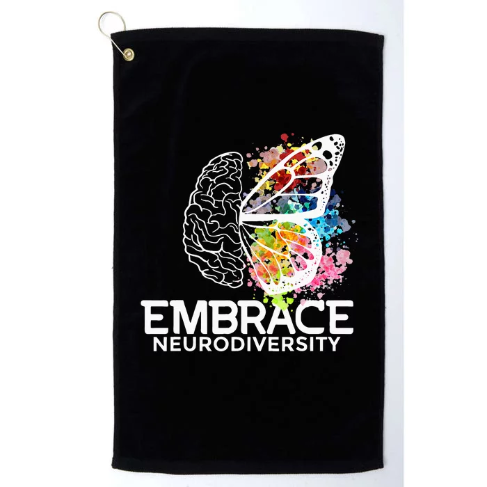 Embrace Neurodiversity Adhd Awareness Platinum Collection Golf Towel