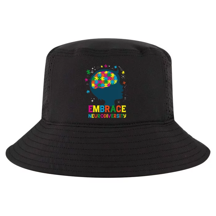 Embrace Neurodiversity Autism Awareness ADHD Cool Comfort Performance Bucket Hat