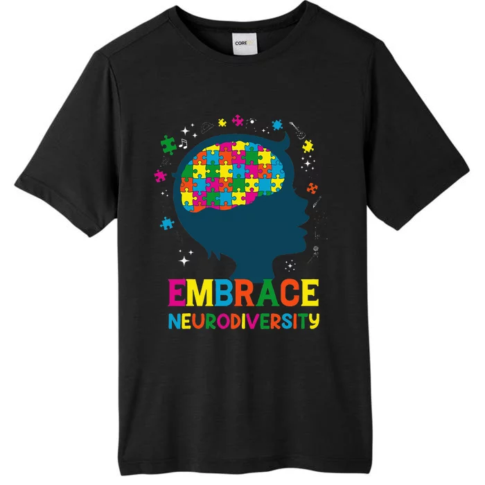 Embrace Neurodiversity Autism Awareness ADHD ChromaSoft Performance T-Shirt