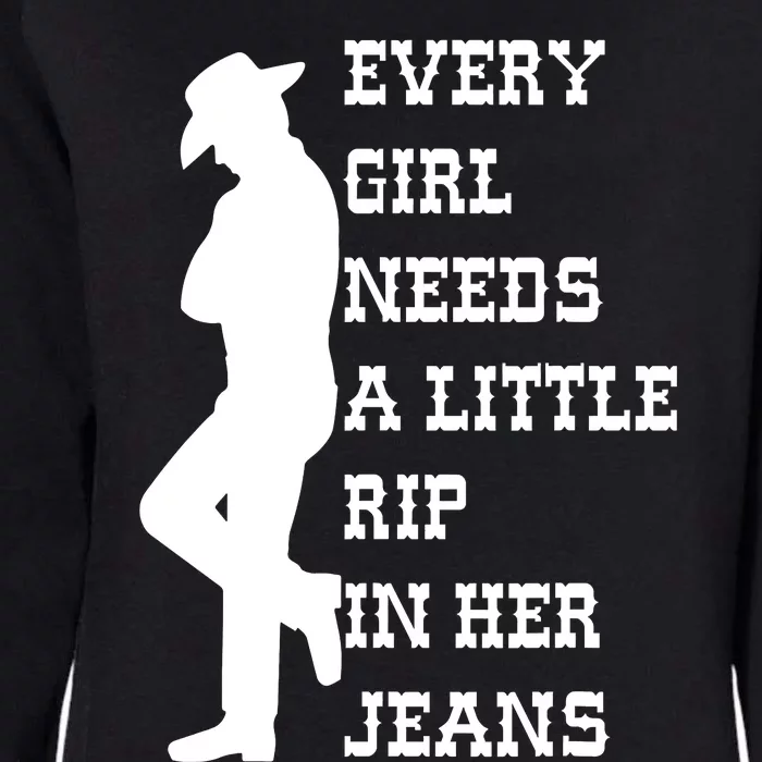 Every  Needs A Little Rip In Her Jeans A Womens California Wash Sweatshirt