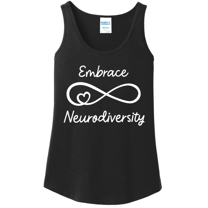 Embrace Neurodiversity Autism Awareness Teacher Mom Ladies Essential Tank