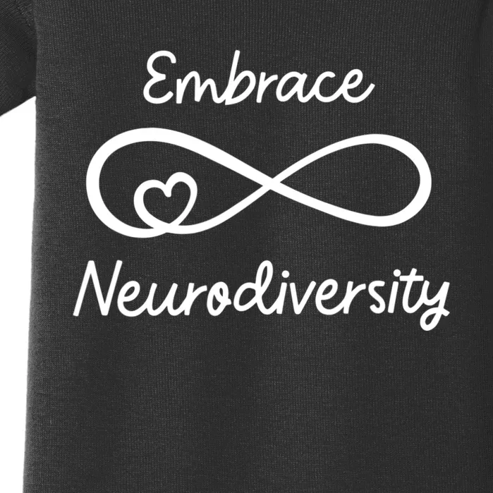 Embrace Neurodiversity Autism Awareness Teacher Mom Baby Bodysuit