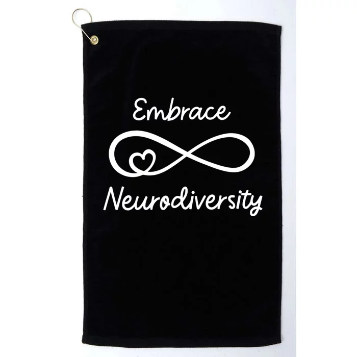 Embrace Neurodiversity Autism Awareness Teacher Mom Platinum Collection Golf Towel