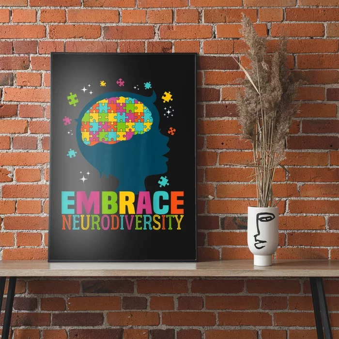 Embrace Neurodiversity Autism Awareness ASD Neurodiversity Poster