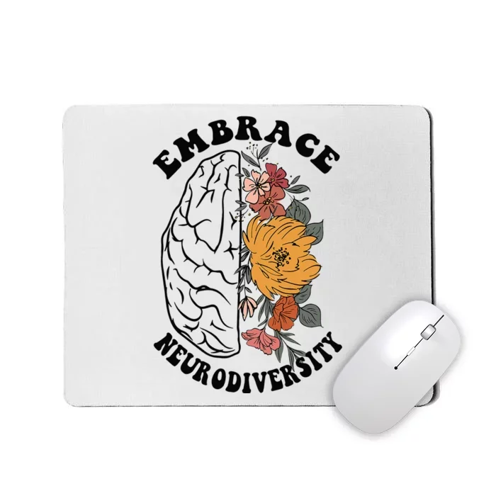 Embrace Neurodiversity Autism Awareness ASD Mousepad