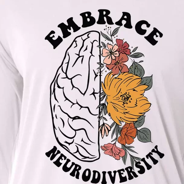 Embrace Neurodiversity Autism Awareness ASD Cooling Performance Long Sleeve Crew