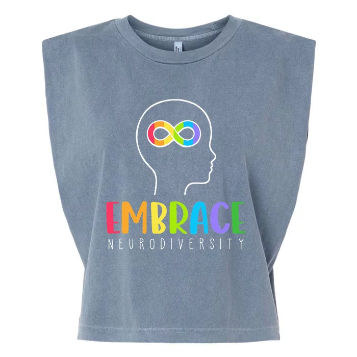 Embrace Neurodiversity Autism Garment-Dyed Women's Muscle Tee