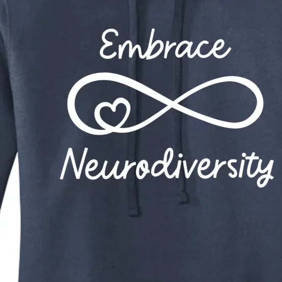 Embrace Neurodiversity Autism Awareness S.hirt Teacher Mom Women's Pullover Hoodie