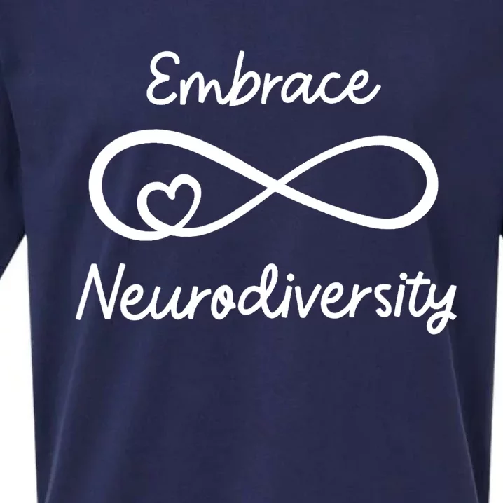 Embrace Neurodiversity Autism Awareness Teacher Mom Sueded Cloud Jersey T-Shirt