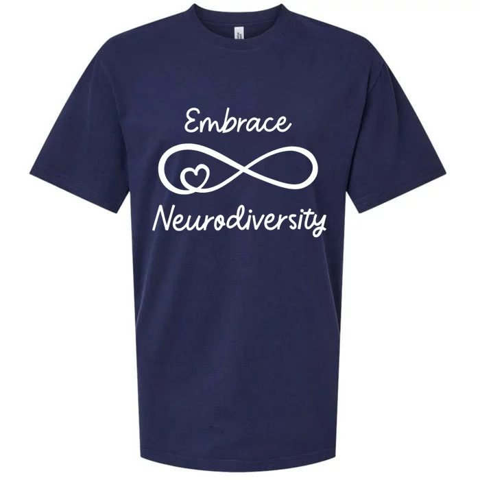 Embrace Neurodiversity Autism Awareness Teacher Mom Sueded Cloud Jersey T-Shirt