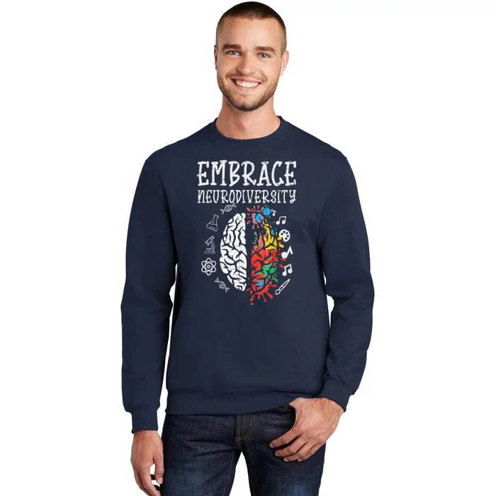 Embrace Neurodiversity Autism Awareness ASD Men Women Sweatshirt