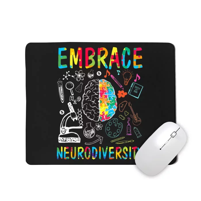 Embrace Neurodiversity Autism Awareness ASD Mousepad