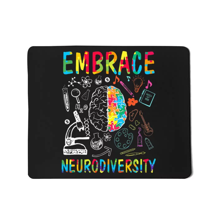 Embrace Neurodiversity Autism Awareness ASD Mousepad