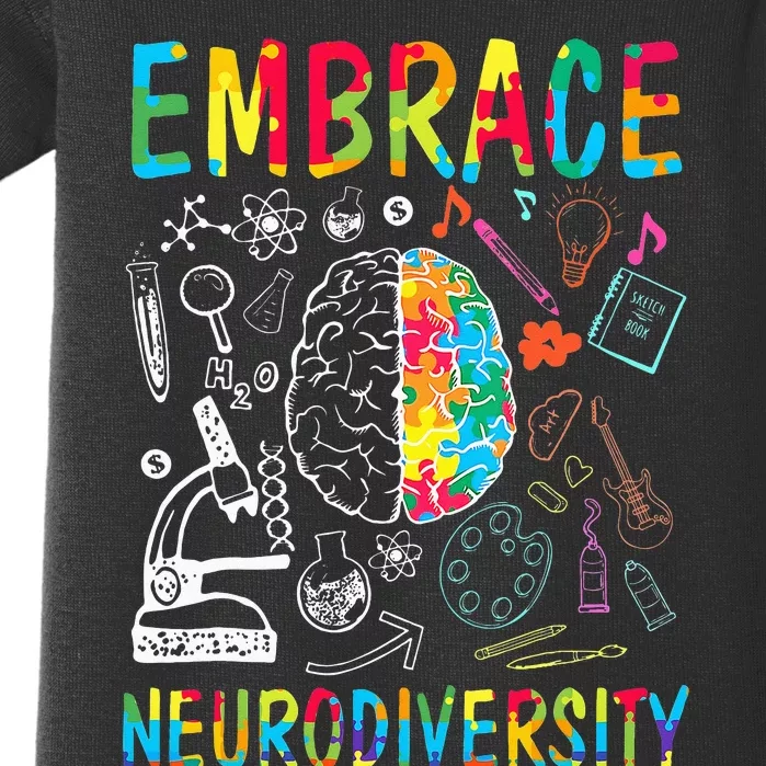 Embrace Neurodiversity Autism Awareness ASD Baby Bodysuit