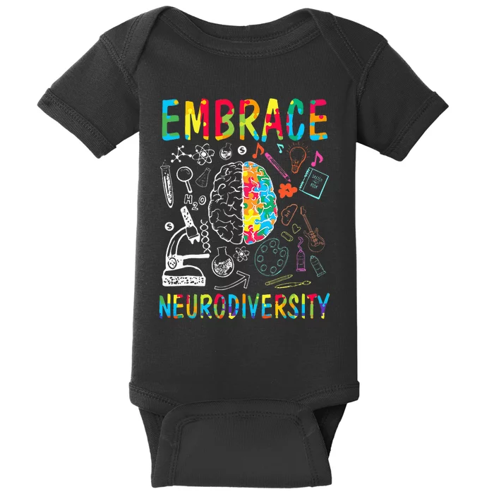 Embrace Neurodiversity Autism Awareness ASD Baby Bodysuit