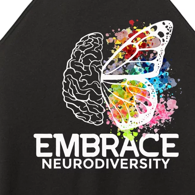 Embrace Neurodiversity adhd awareness Women’s Perfect Tri Rocker Tank