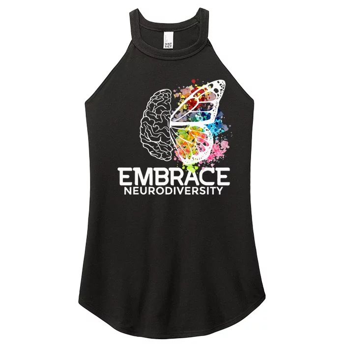 Embrace Neurodiversity adhd awareness Women’s Perfect Tri Rocker Tank