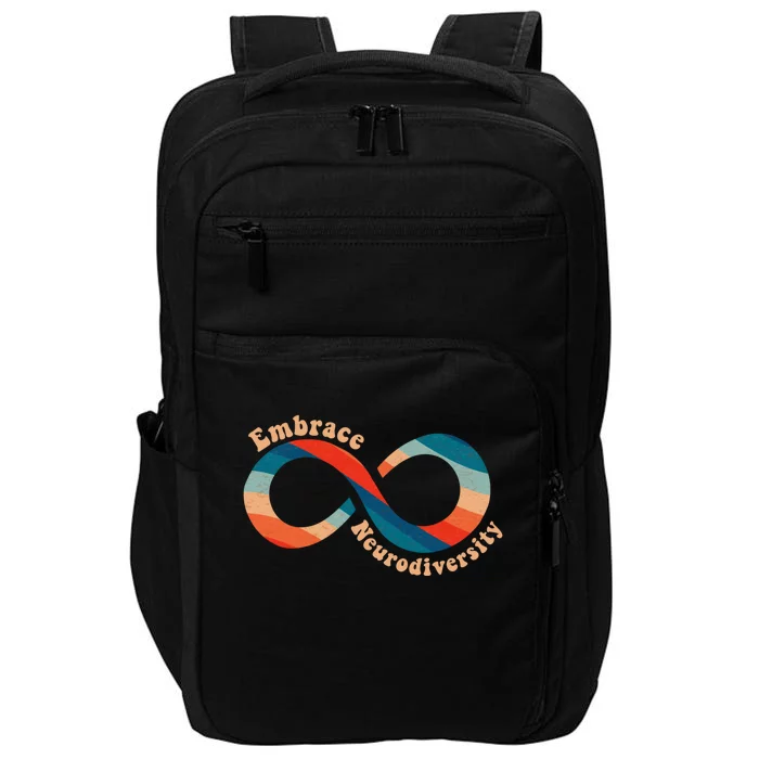 Embrace Neurodiversity Autism Awareness Spectrum Disorder Gift Impact Tech Backpack